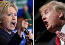 La guerre de  Clinton et Trump sur les médias sociaux