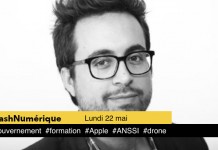 5 actus digitales : 1 #gouvernement 2 #formation 3 #Apple 4 #ANSSI 5 #drone