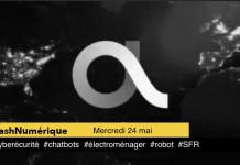 5 actus digitales : 1 #cybersécurité 2 #chatbots 3 #électroménager 4 #robot 5 #SFR