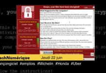 5 actus digitales : 1 #rançon 2 #emplois 3 #Michelin 4 #Honda 5 #Uber