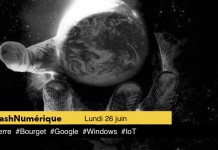 5 actus digitales : 1 #Terre 2 #Bourget 3 #Google 4 #Windows 5 #IoT