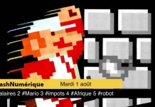 5 actus digitales : 1 #salaires 2 #Mario 3 #impots 4 #Afrique 5 #robot