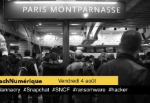 5 actus digitales : 1 #Wannacry 2 #Snapchat 3 #SNCF 4 #ransomware 5 #hacker
