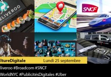 Culture Digitale : 1 #Deliveroo 2 #Broadcom 3 #SNCF 4 #VRWorldNYC 5 #PublicitésDigitales 6 #Uber