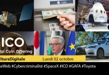Culture Digitale : 1 #OneWeb 2 #Cybercriminalité 3 #SpaceX 4 #ICO 5 #GAFA 6 #Toyota