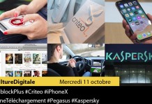 Culture Digitale : 1 #AdblockPlus 2 #Criteo 3 #iPhoneX 4 #ZoneTéléchargement 5 #Pegasus 6 #Kaspersky