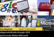 Culture Digitale : 1 #IntelligenceArtificielle 2 #Google 3 #SFR 4 #Cryptomonnaie 5 #Robot 6 #Microsoft