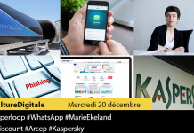 Culture Digitale : 1 #Hyperloop 2 #WhatsApp 3 #MarieEkeland 4 #Cdiscount 5 #Arcep 6 #Kaspersky