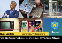 Culture Digitale : 1 #Canal+ 2 #Batteries 3 #CabinesTéléphoniques 4 #TV 5 #Apple 6 #Haven