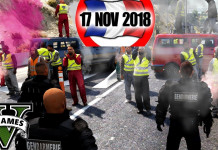 Les gilets jaunes se mobilisent dans GTA V online