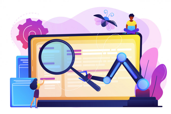 Automated testing concept vector illustration.