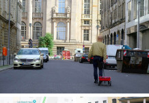 Google Maps : Un artiste berlinois simule un embouteillage en baladant 99 Smartphones un petit chariot