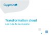 Transformation cloud: les clés de la réussite