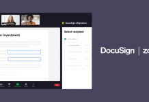 DocuSign propose la signature électronique dans Zoom