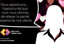 Nous apprécions, … l’opportunité que vous nous donnez de relayer la parole experte de nos clients