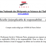 Compte Rendu « Intelligence Artificielle (in)explicable & responsabilité… débats entre DSI »