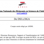 Compte Rendu « De DSI à DGA… »