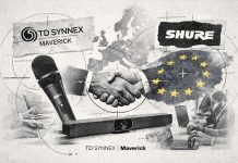 TD Synnex Maverick distribue les solutions audio professionnelles de Shure dans 14 pays européens
